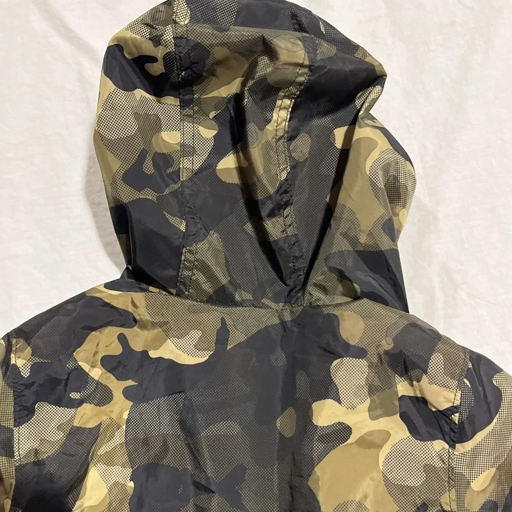 Nike Camo Hooded Jacket Toddler Kid's Sz 4T Camouflage Just Do It Windbreaker